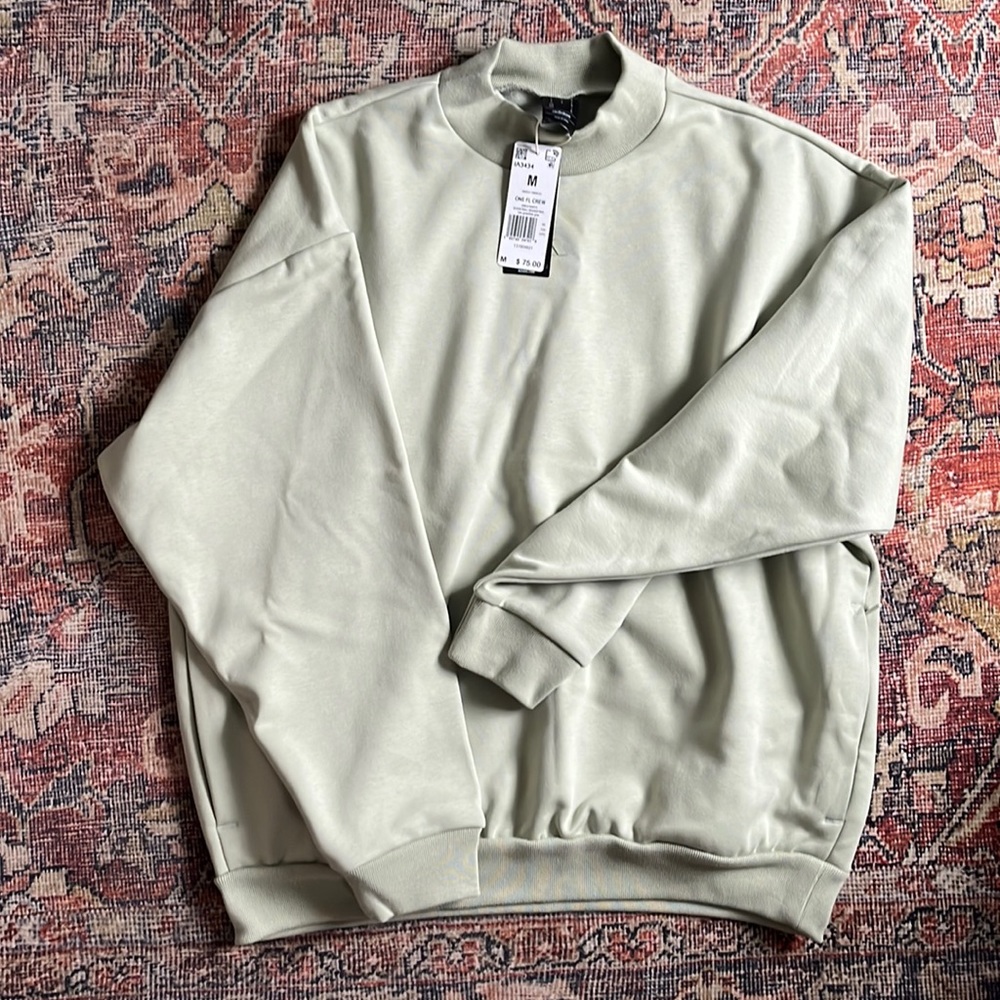 RARE: Adidas Basketball Crewneck Sweatshirt - Green